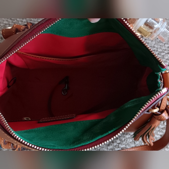 Dooney and Brourke Florentine Satchel Natural - Picture 7 of 7